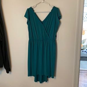 Plus size teal Ava & Viv dress